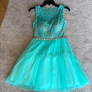 Mint Green Homecoming Style Dress